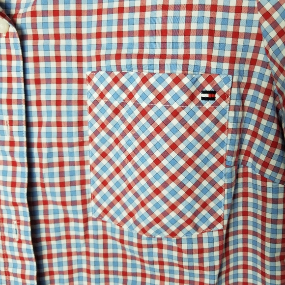 Tommy Hilfiger gingham button down shirt size L - Picture 4 of 6